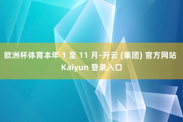 欧洲杯体育本年 1 至 11 月-开云 (集团) 官方网站 Kaiyun 登录入口