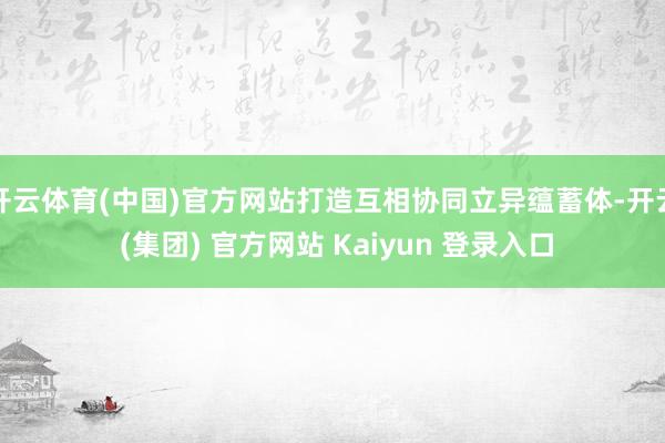 开云体育(中国)官方网站打造互相协同立异蕴蓄体-开云 (集团) 官方网站 Kaiyun 登录入口