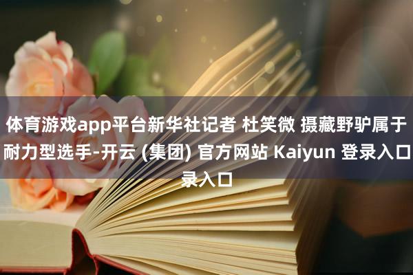 体育游戏app平台新华社记者 杜笑微 摄 藏野驴属于耐力型选手-开云 (集团) 官方网站 Kaiyun 登录入口