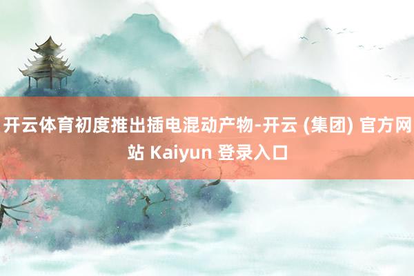 开云体育初度推出插电混动产物-开云 (集团) 官方网站 Kaiyun 登录入口